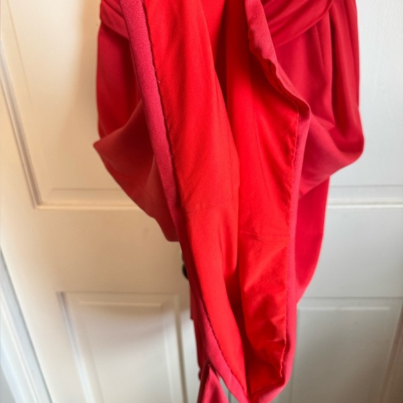 Famous Luxury Giambattista Valli NWOT Draped & Fitted Red Dress Made in Italy - Picture 12 of 12